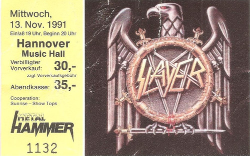 Slayer concert 1991 - ,