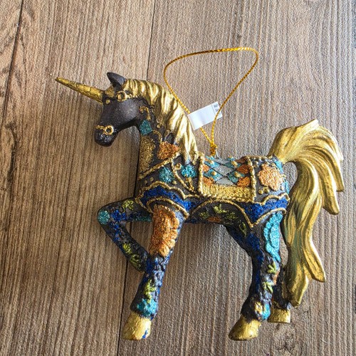 Einhorn gold blau unicorn - blau,