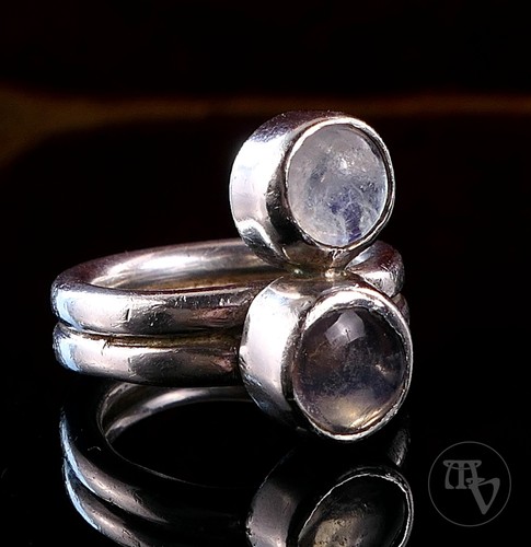 Vintage mondstein damenring - vintage,