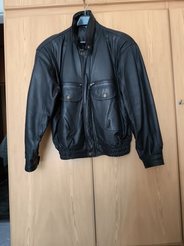 Leder jacke gefüttert - jacke, gr
