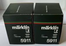 Märklin 5911  Konvolut 2  Pack, Spur 1, gerades Ausgleichsgleis 59,5 mm in OVP.