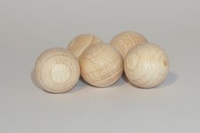 Holz-Kugeln, 25 mm Ø, Buche, 10 Stück, unbehandelt, Bastel-und Gestaltungsholz