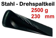 Keil Forst Spaltkeil Drehspaltkeil 2,5 Kg Stahlkeil 23cm geschmiedet Holzspalten