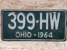 Altes nummernschild usa ohio - altes,