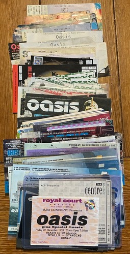 Oasis original concert tickets - original,