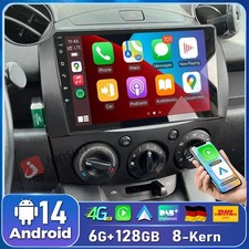 Für Mazda 2 2007-2013 Android 14 Autoradio 6+128GB Carplay GPS NAVI BT DAB+ LTE