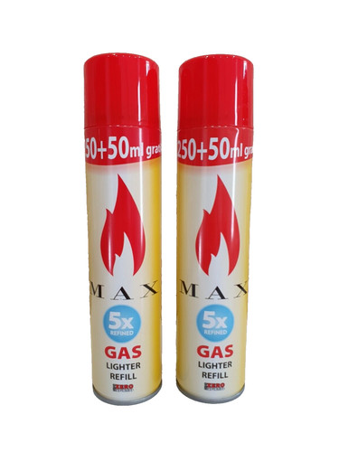 Feuerzeuggas max 300ml - 2x,