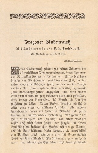 Von lychdorff dragoner - d.,