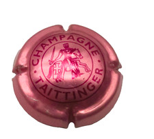 Champagner Kapsel Deckel Taittinger metallic Rosa