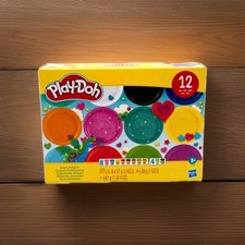 Hasbro Play-Doh Knete Set 12 Stück Dosen Spielzeug Kinder NEU mit Glitzerknete