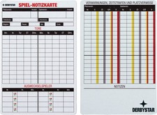 DERBYSTAR Spiel-Notizkarten