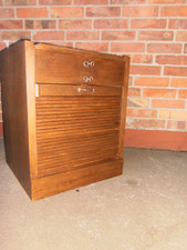 Art Deco Rolladenschrank Rollschrank Büroschrank  Aktenschrank  mit 2 Rolläden