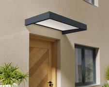 Palram-Canopia Tür Vordach SOPHIA 1600 (160x95x17cm) Grau 4mm Weiß Opal