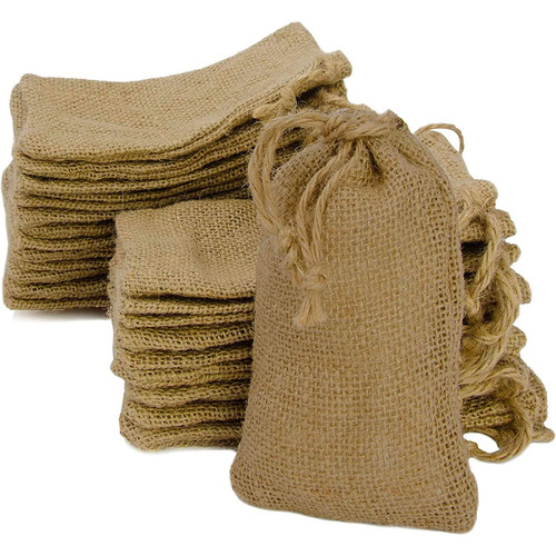 Jutesäckchen natur 9x15cm - natur,