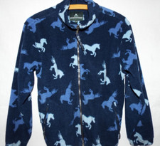 Mountain Horse Strickjacke, Reitjacke für Mädchen Gr.150, blau, Pferde