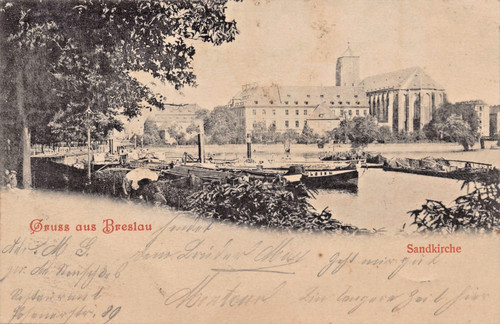 Breslau ansichtskarte 1900 - ansichtskarte, ak