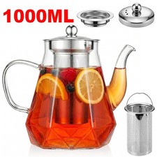 Teekanne Glas mit Sieb 1 L