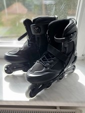 OXELO Inline-Skates Fitness FIT 100 Damen/Herren schwarz/silber