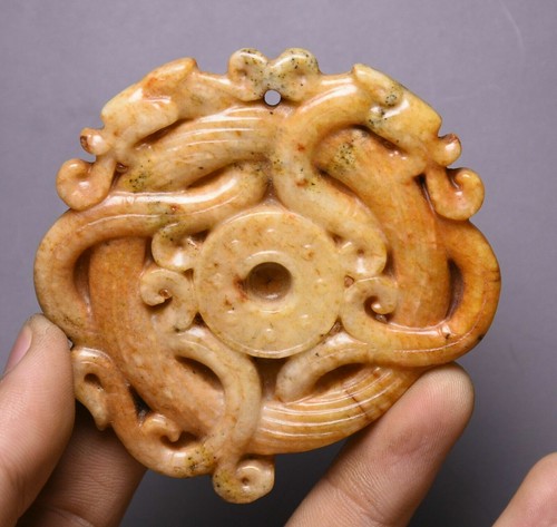 5cm rare old china hetian - old,