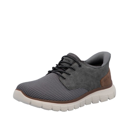 Rieker slipper grau textil - slipper,