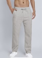 Herren Leinenhose Stoffhose