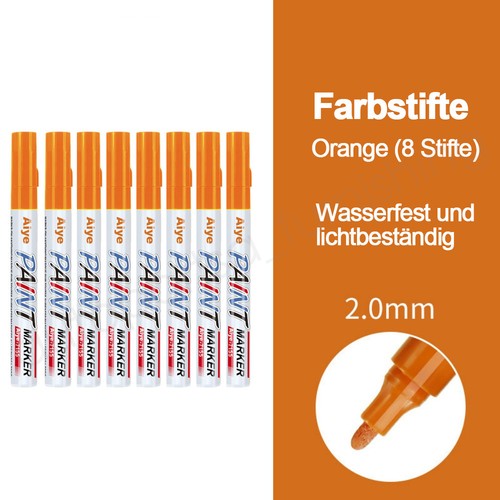Orange ölbasis stift - 8x,