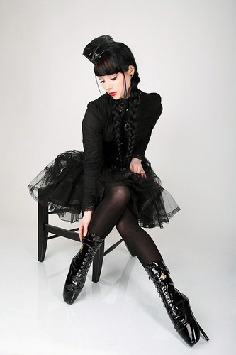 Lack ballett high heels - high,
