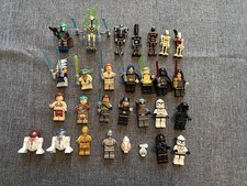 Lego Star Wars Minifiguren Sammlung Konvolut mit Vitrine aus Kunststoff
