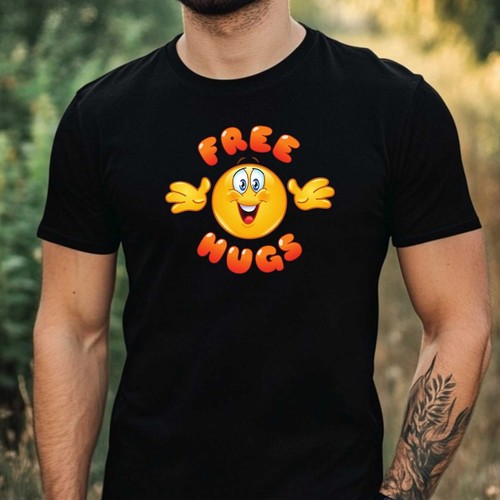 Herren shirt free hugs motiv - t-shirt,