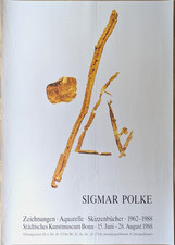 Poster Plakat - Sigmar Polke Experimentell Kunst Avantgard Kunstmuseum Bonn 1988