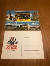 zwei alte Postkarten Oeslau bei Coburg und 800 Jahre Oeslau