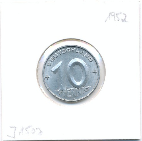 Ddr pfennig 1952 - 1952, a