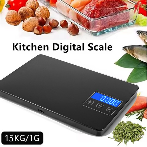 Küchenwaage 15kg digital - 15kg/1g,