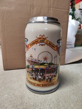 Limitierter Krug Oktoberfest 2005 Bierkrug mit Zinndeckel
