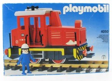 PLAYMOBIL 4050 Lok Diesellok Lokomotive Komplett in OVP Box Eisenbahn Spur G Zug