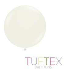 Große 17"" Spitze Tuftex Latex Ballons x 5 nackte cremebeige off weiß