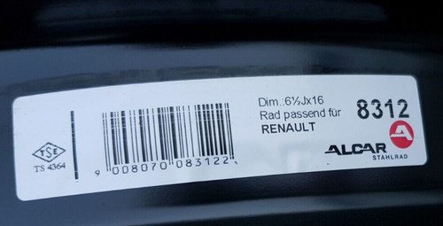 Stahlfelge renault clio - clio, /