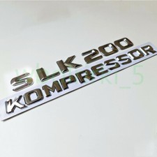 Für Mercedes Benz SLK200 Kompressor Schriftzug Chrom Briefe Auto Emblem Silber