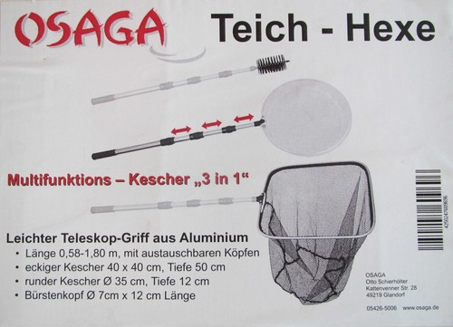 Laubkescher teichhexe teich - laubkescher,