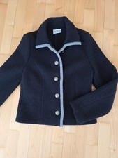 Tracht Jacke Janker Loden Oktoberfest Damen 38 Schurwolle Stapf Austria schwarz 