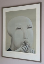 Horst Antes Original Farblithografie 'Mutter und Kind' 58/200