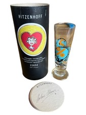 Ritzenhoff Schnapsglas Maarten Vrolijk 1997 Design Glas Mehrfarbig Grafisch OVP