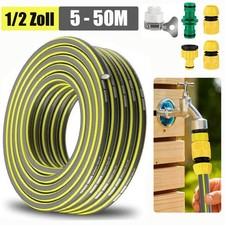 Gartenschlauch 1/2" Zoll 5m - 50m ANTI-TWIST Wasserschlauch PVC Bewässerungssch