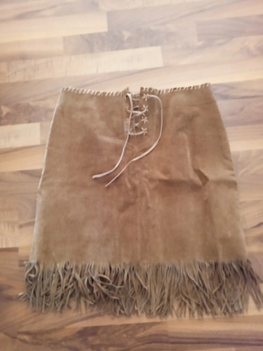 Wildlederrock braun m - wildlederrock,