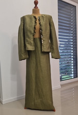 Sportalm Trachten Kostüm Blazer Rock Gr. 38 - 40 Leinen Neuwertig