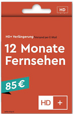 HD+ Plus Verlängerung für 12 Monate für TV Karten 01 02 03 04 05  E-Mail Versand