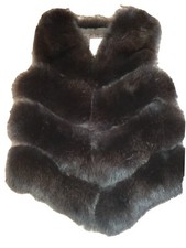 Blogger Echtpelz Weste Pelzweste Fuchs S-M 