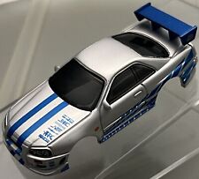 Johnny Lightning Nissan GT-R R34 Fast and Furious Slot Car Body für Tomy AFX