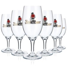 König pilsener bier glas - 6x,