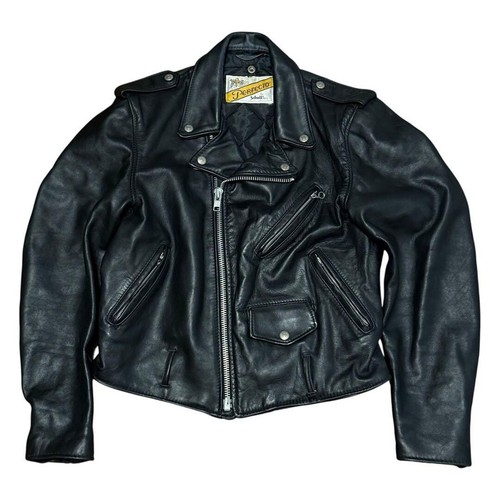 Schott 618 black leather - schott,